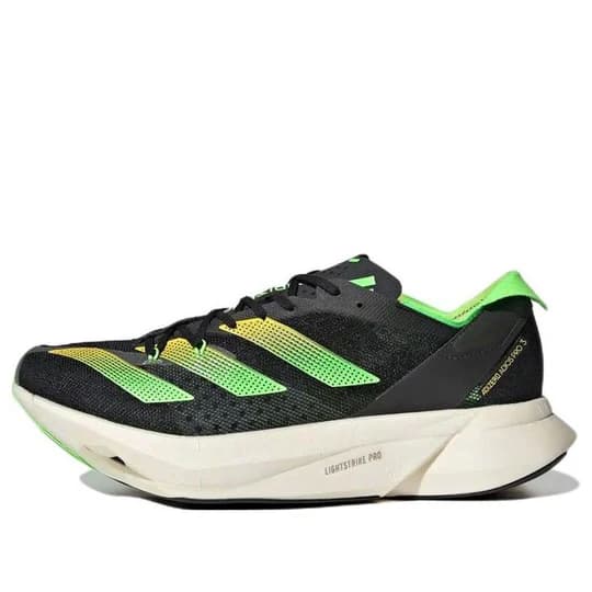 adidas Adizero Adios Pro 3 'Core Black Solar Green