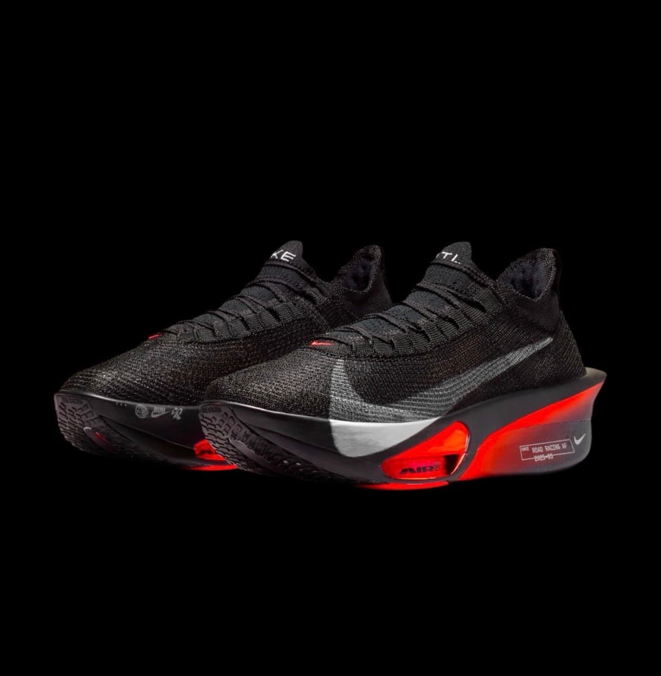 Nike Alpha Fly 3 Black / Bright Crimson / Metallic Silver ⚡️