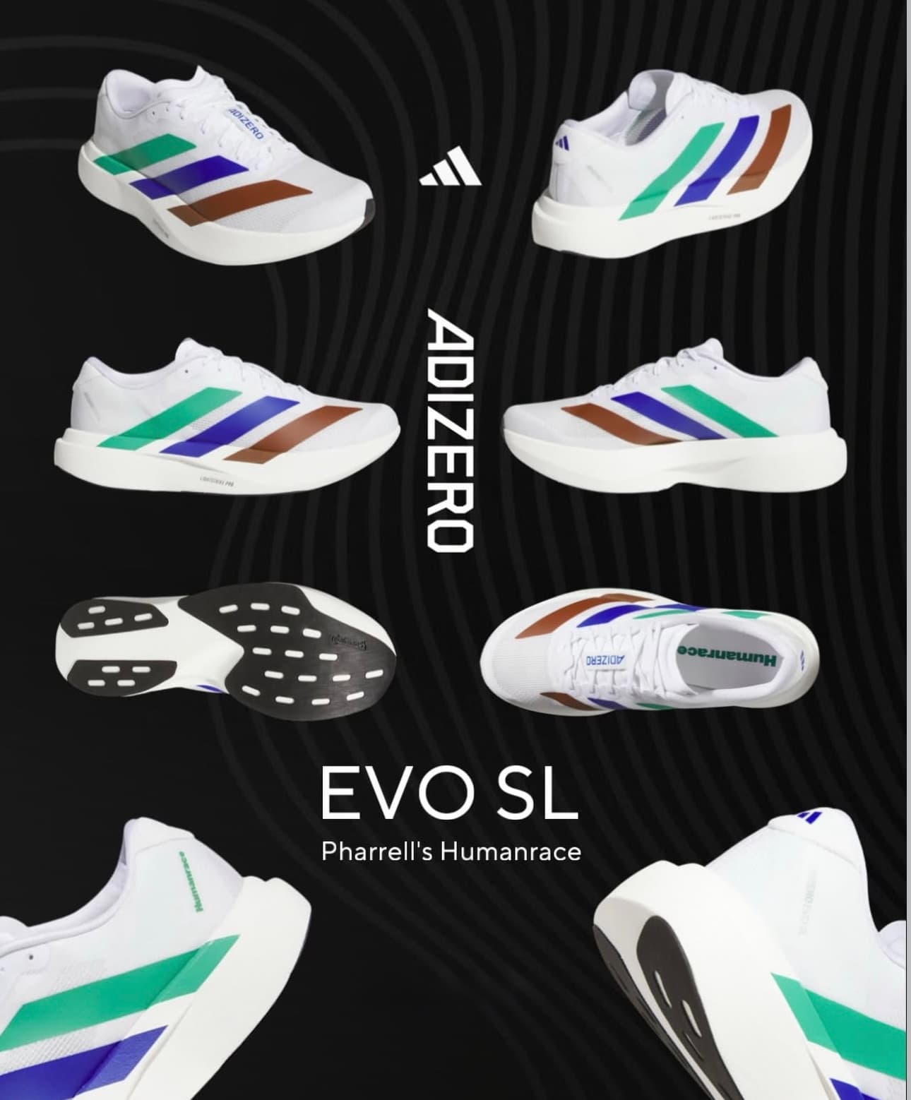 adidas Adizero Evo SL Pharrell's Humanrace EARTH EDITION