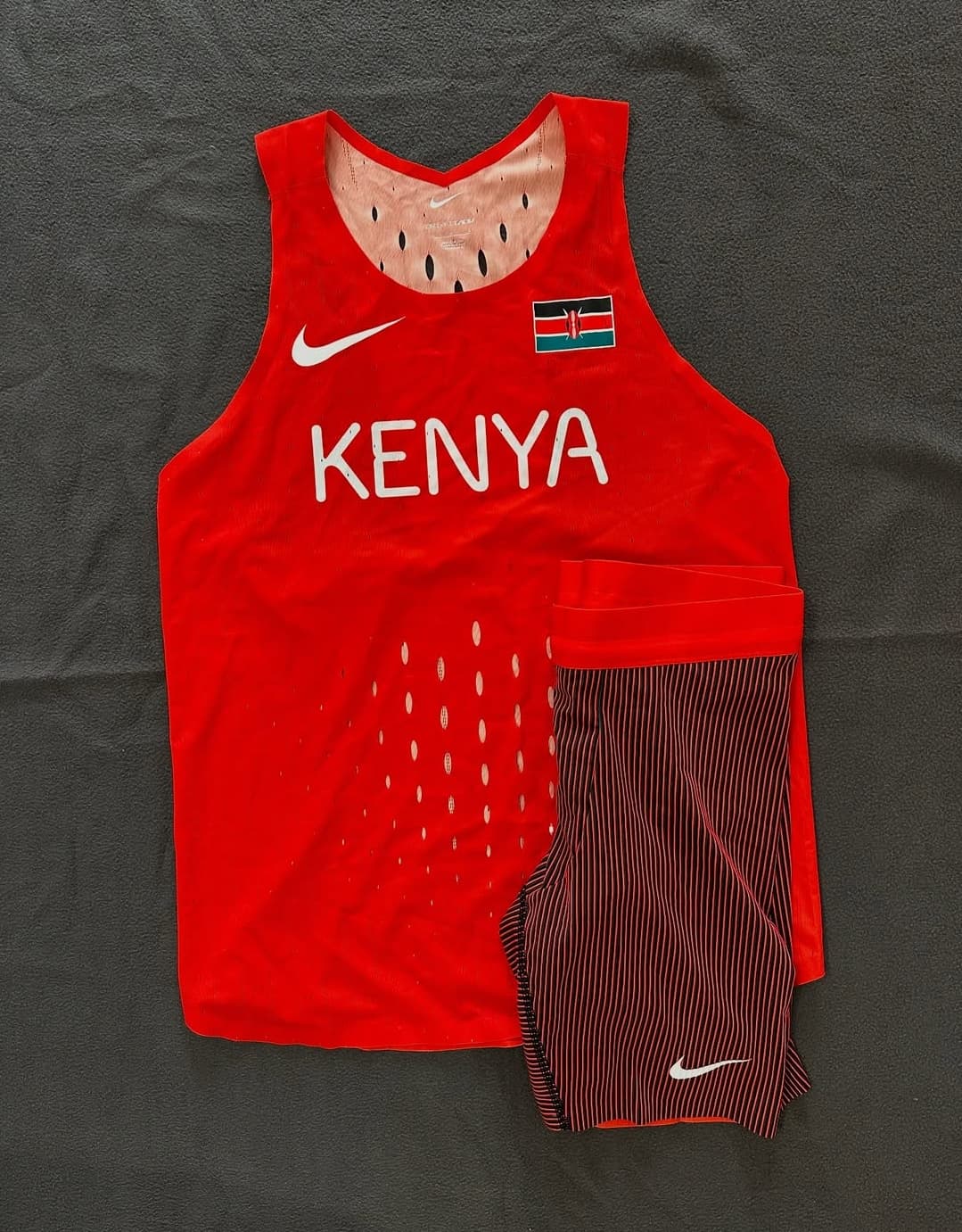Nike 2024 Kenya Olympic Team Pro Elite Distance Singlet - Heats Edition